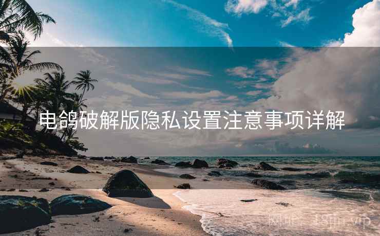电鸽破解版隐私设置注意事项详解