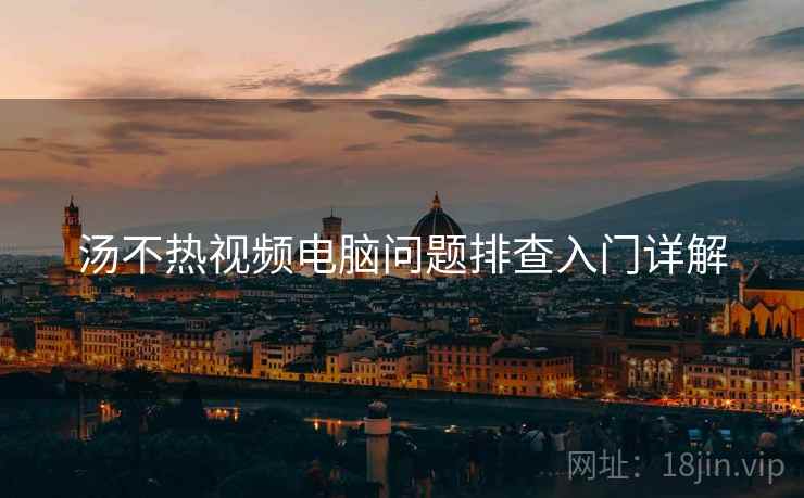 汤不热视频电脑问题排查入门详解