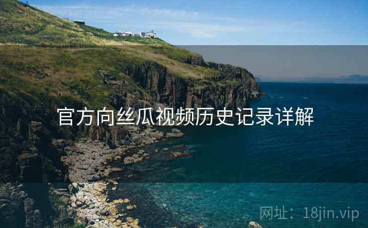 官方向丝瓜视频历史记录详解