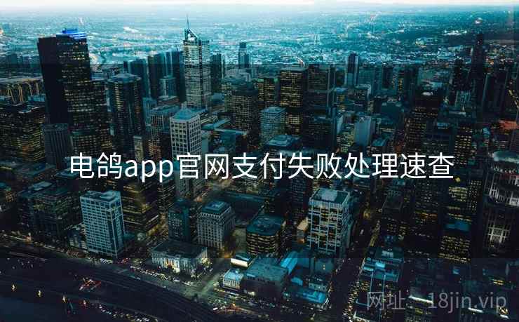 电鸽app官网支付失败处理速查