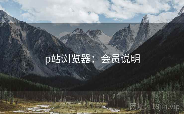 p站浏览器：会员说明