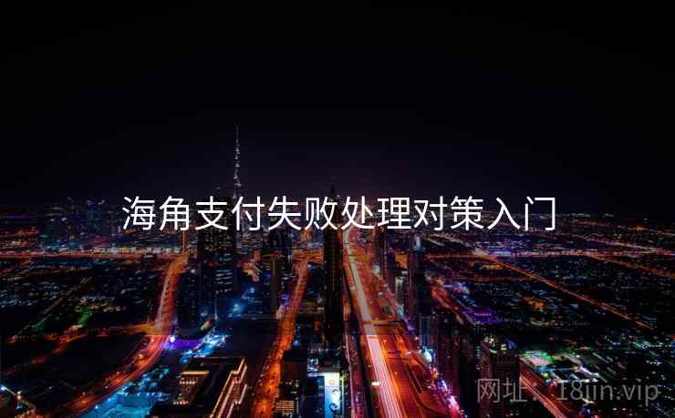 海角支付失败处理对策入门
