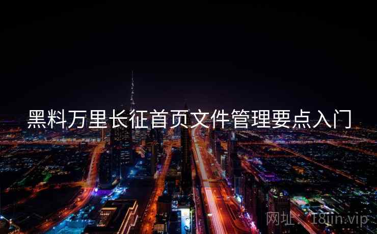 黑料万里长征首页文件管理要点入门