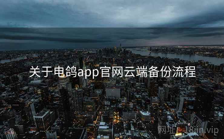 关于电鸽app官网云端备份流程